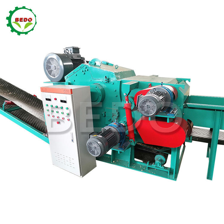 Máquina trituradora elétrica de madeira florestal, 590rpm, tipo tambor, equipamento picador de madeira