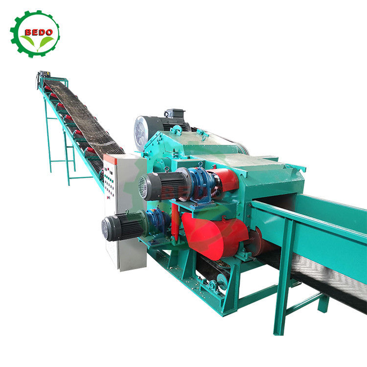 Máquina trituradora elétrica de madeira florestal, 590rpm, tipo tambor, equipamento picador de madeira