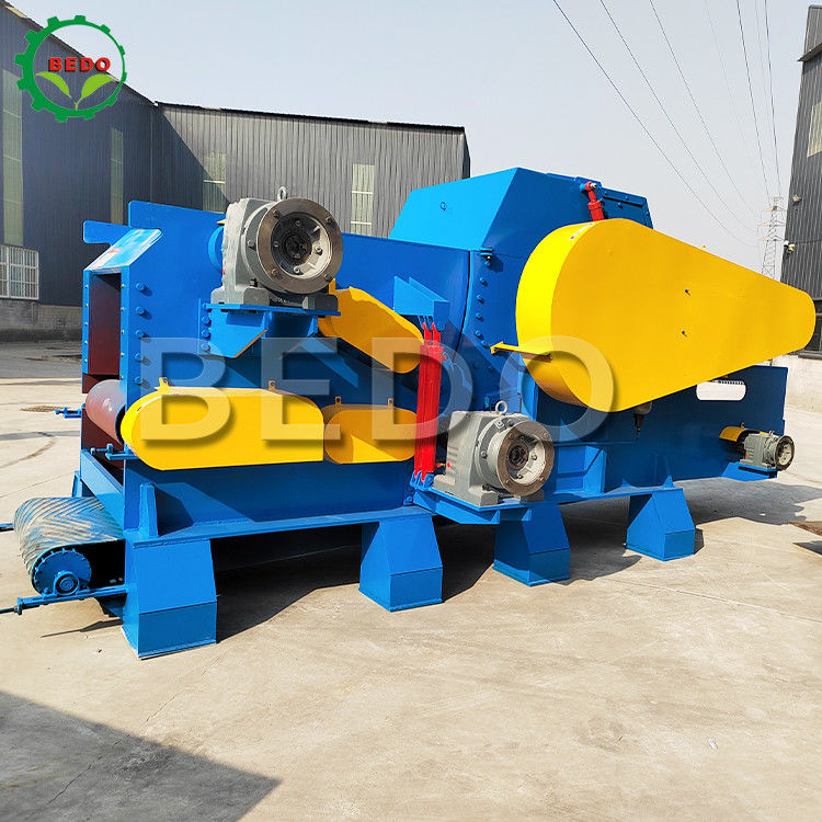 25-30t/h Máquina de trituração de madeira florestal de 380V 18000kg Triturador de tambores industrial pesado