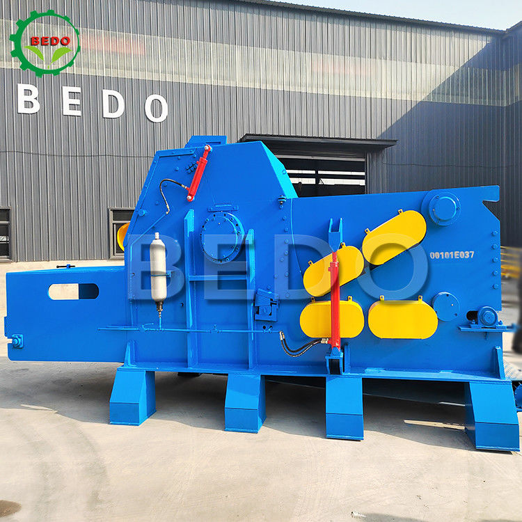 25-30t/h Máquina de trituração de madeira florestal de 380V 18000kg Triturador de tambores industrial pesado