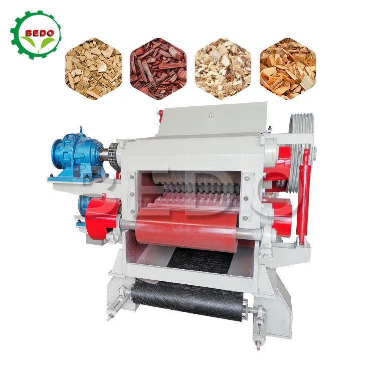 Large Capacity Hydraulic Feeding Wood Chipper Machine 280mm Max Feeding Diameter