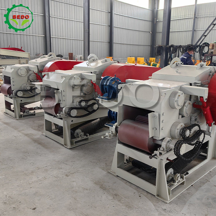 tipo máquina do cilindro de 590rpm 3-5t/h lascar madeira um picador florestal da garantia do ano
