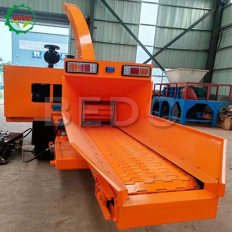 Máquina de trituração de madeira de jardim de hortelã de trabalho contínuo