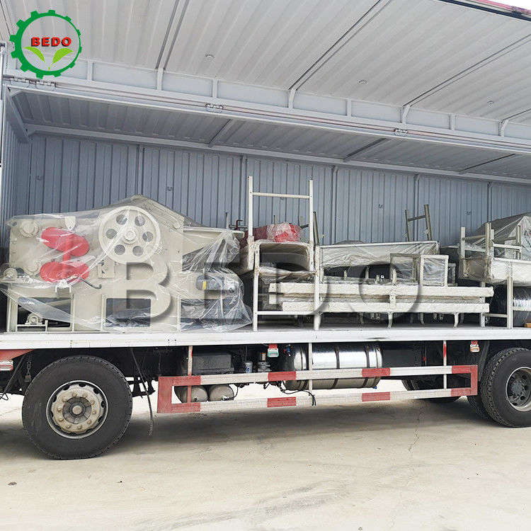 Palm EFB Empty Fruit Bunch Shredder Wood Chipper Machine Motor a diesel 110KW para usina de energia de biomassa