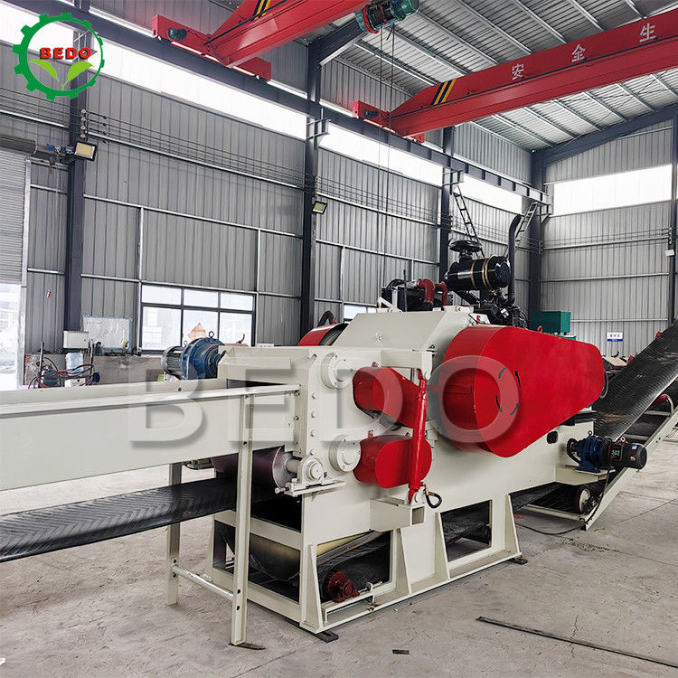 Palm EFB Empty Fruit Bunch Shredder Wood Chipper Machine Motor a diesel 110KW para usina de energia de biomassa