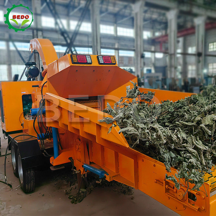 Auto-alimentação Jardim máquina de triturador de madeira folhas de lixo ramos de árvores triturador equipamento pesado