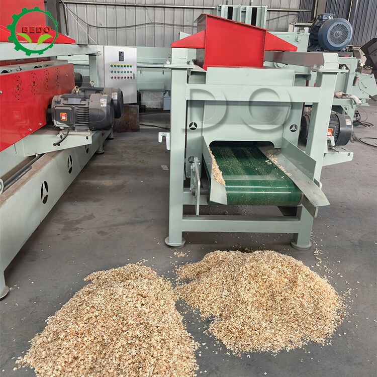 Máquina de raspagem de madeira 200pcs lâminas 4kw transportador 500x1000mm Dimensão de alimentação Equipamento de processamento