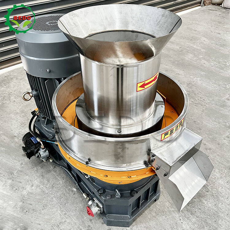 Máquina para pellets de madeira com dimensão de pellets de 6-10 mm, com eficiência de queima de 90% e capacidade de produção de pellets de biomassa de 500 kg/h