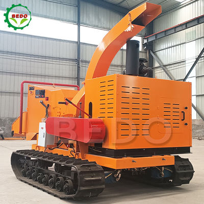 Crawler madeira ramo de madeira triturador máquina triturador motor a diesel 102HP