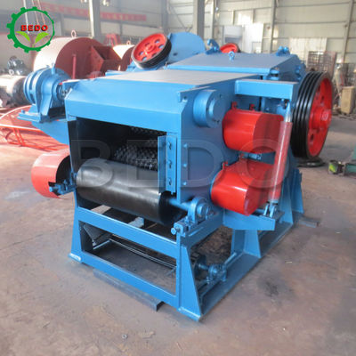 Máquina de trituração de madeira de bambu elétrica de 75kw 240x540mm Tipo de tambor de entrada Equipamento triturador