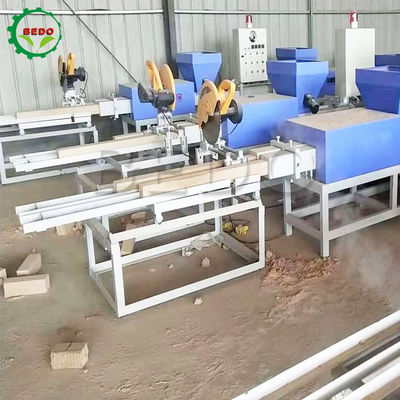 Máquina de fabricação de blocos de paletes de madeira comprimidos de serragem de 1500 kg automática 3-5MPa