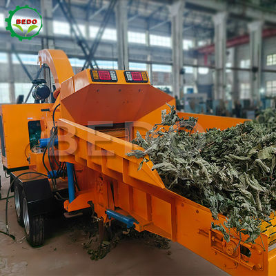 Auto-alimentação Jardim máquina de triturador de madeira folhas de lixo ramos de árvores triturador equipamento pesado