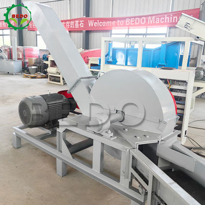 Tipo triturador resistente do tambor do transporte da alimentação da máquina 3kw elétrica do picador de madeira das lâminas de 6 pces
