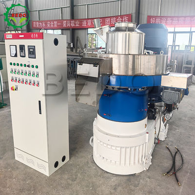 Máquina avançada de pellets de biomassa de aço inoxidável com sistema de controlo PLC
