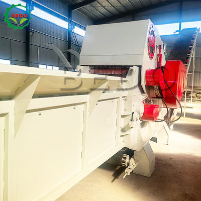 Máquina picadora de madeira com alimentação automática, 700x400mm, entrada resistente, triturador de tambor industrial