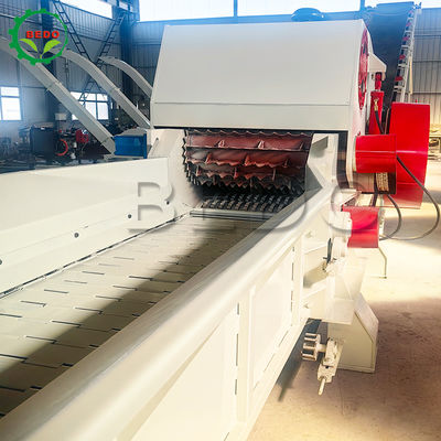 Máquina de trituração de madeira de 235HP 700x400mm entrada 2pcs lâminas de trabalho pesado Triagem de madeira tipo tambor industrial triturador