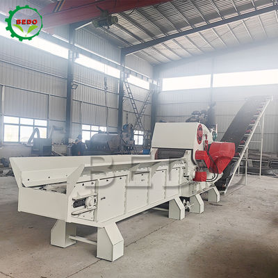 2pcs Blade Motor hidráulico máquina de triturador de madeira transportador de alimentação suave tipo tambor industrial triturador