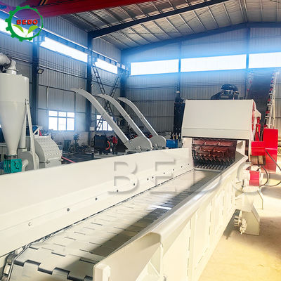Motor hidráulico 2pcs lâminas personalizáveis Triturador de madeira máquina de alimentação transportador tambor tipo triturador industrial