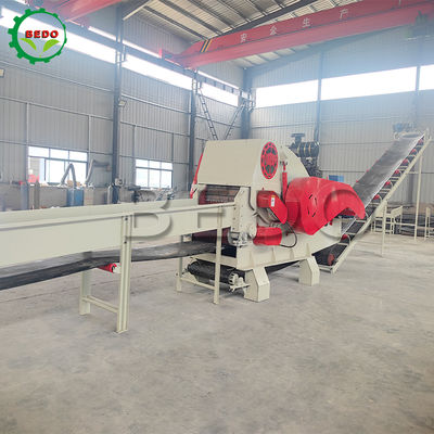 2pcs Blade auto-alimentação máquina de trituração de madeira motor hidráulico para operação suave