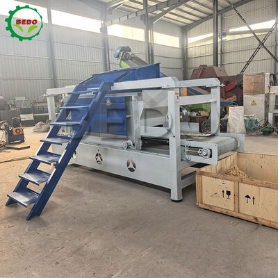 7.5kw Máquina de folhagem de madeira 125mm Roller 400kg/h Equipamento de processamento de madeira eficiente