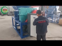 Twin Shaft Paletos Pneus Paint Bucket Shredder com lâmina de aço ligado